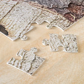 Puzzle Chipmunk dans une pile de bois (Côté)