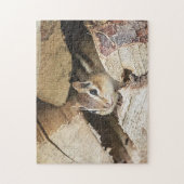 Puzzle Chipmunk dans une pile de bois (Vertical)