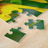 Puzzle Chipmunk Manger Tournesol Jaune Photo/Peinture (Côté)