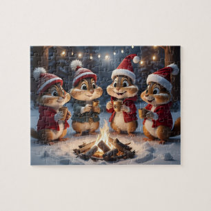 Puzzle Chipmunks de Noël