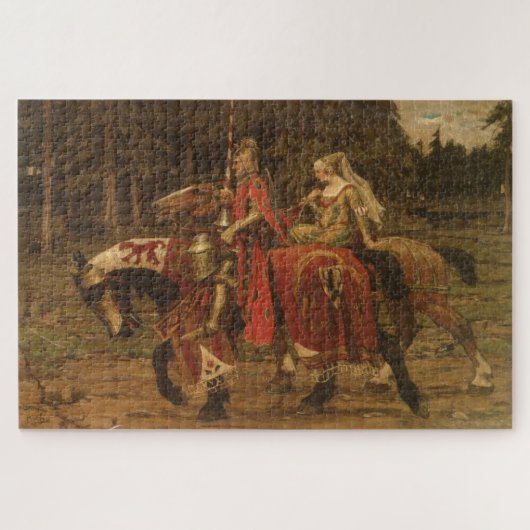 Puzzle Chivalence héraldique par Alphonse Mucha (Horizontal)