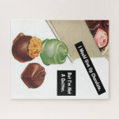 Puzzle Chocolat Amoureux Vintage drôle Sarcastique (Horizontal)