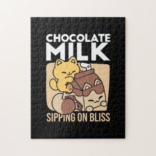 Puzzle Chocolat au Lait en Sirotant sur le Bonheur – Nour