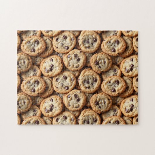 Puzzle Chocolat Chip Cookies Motif Baking (Horizontal)