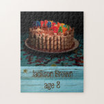 Puzzle Chocolat Cookies Fancy Birthday Cake Candres<br><div class="desc">Ce casse-tête de gâteau d'anniversaire est idéal pour un cadeau d'anniversaire!  Personnalisez-le pour cette personne spéciale que vous aimez !</div>