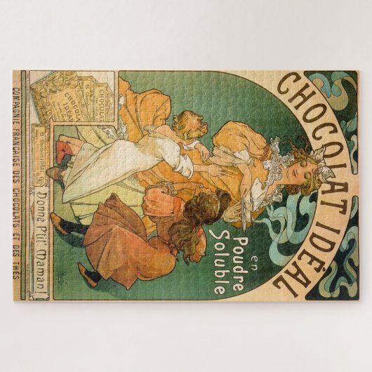 Puzzle Chocolat Idéal par Alphonse Mucha (Horizontal)