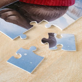 Puzzle Chocolat Labrador Retriever Chien chiot Noël (Côté)