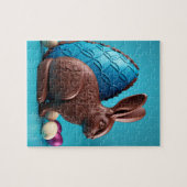 Puzzle Chocolat Lapin de Pâques et Oeufs (Horizontal)