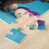 Puzzle Chocolat Lapin de Pâques et Oeufs (Côté)