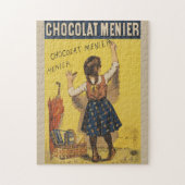 Puzzle Chocolat Menier Petite fille Mur écriture (Vertical)