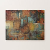 Puzzle Chocolat Patchwork Abstrait (Horizontal)
