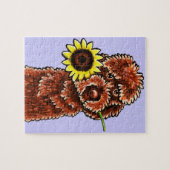 Puzzle Chocolat solaire Labradoodle Off-Leash Art™ (Horizontal)