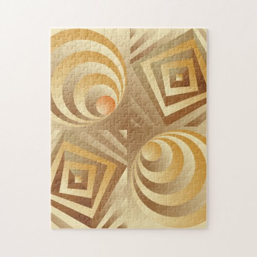 Puzzle Chocolate and Caramel Canoodling (Vertical)
