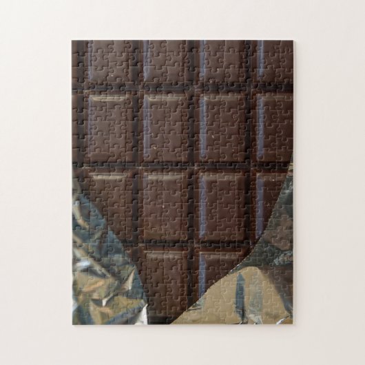 Puzzle Chocolate Candy Bar in Foil Wrapper (Vertical)