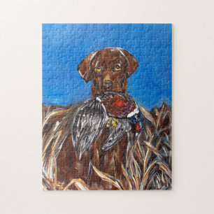 PUZZLE CHOCOLATE LABRADOR RETRIEVER