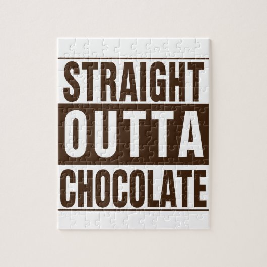 Puzzle Chocolate Straight Outta Brown (Vertical)