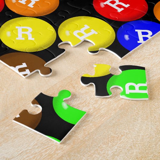Puzzle Chocolats colorés Personnalisés (Côté)
