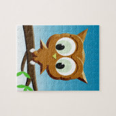 Puzzle Chouette à caricature au papier (Horizontal)