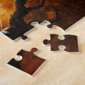 Puzzle Chouette à cornes en automne (Côté)
