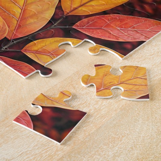 Puzzle Chouette À L'Écorce Dans La Forêt D'Automne (Côté)