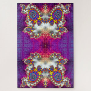 Puzzle Chouette abstraite holographique psychédélique fra