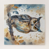 Puzzle Chouette aquarelle (Horizontal)