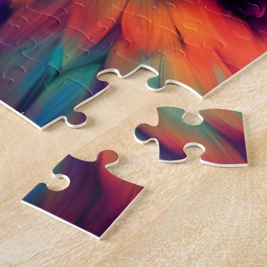 Puzzle Chouette arc-en-ciel (Côté)
