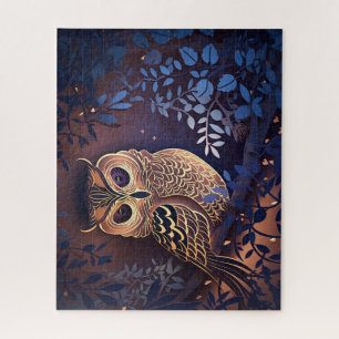 Puzzle Chouette bleue