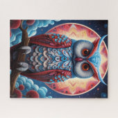 Puzzle Chouette cosmique de sagesse (Horizontal)