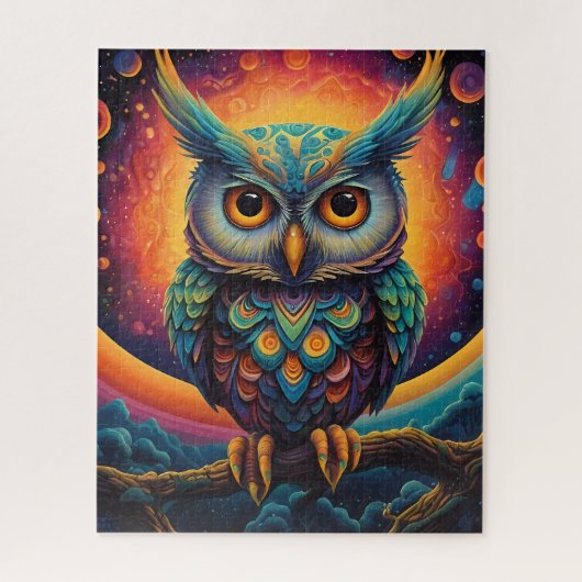 Puzzle Chouette cosmique de sagesse (Vertical)