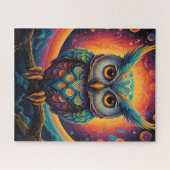 Puzzle Chouette cosmique de sagesse (Horizontal)