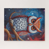 Puzzle Chouette cosmique de sagesse (Horizontal)