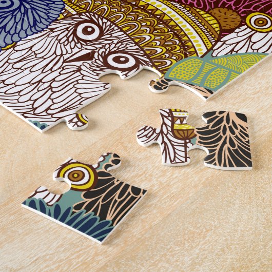 Puzzle Chouette dans la couronne (Côté)