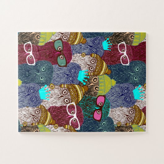 Puzzle Chouette dans la couronne (Horizontal)