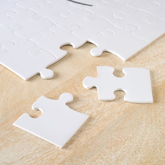 Puzzle Chouette d'aquarelle mignonne Oiseau de Noël (Côté)