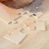 Puzzle Chouette d'automne sur botte avec feuilles d'autom (Côté)