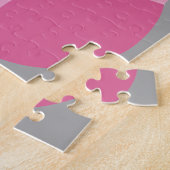 Puzzle Chouette de dessin mignonne - Nom personnalisé ros (Côté)