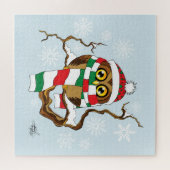 Puzzle Chouette de Noël (Horizontal)