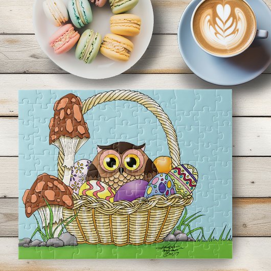 Puzzle Chouette de Pâques mignonne