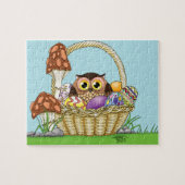 Puzzle Chouette de Pâques mignonne (Horizontal)