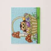 Puzzle Chouette de Pâques mignonne (Vertical)