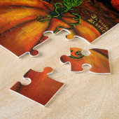 Puzzle Chouette de sorcière de la poupée d'Halloween (Côté)