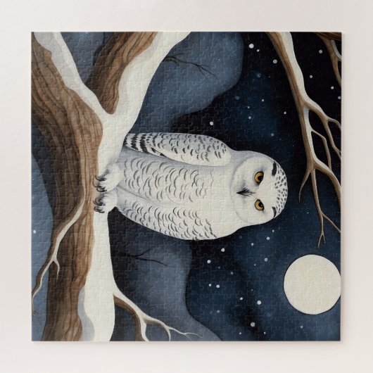 Puzzle Chouette des neiges (Horizontal)