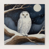 Puzzle Chouette des neiges (Vertical)