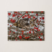 Puzzle Chouette et Feuilles de l'érable (Horizontal)