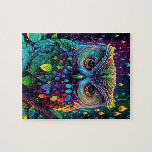 Puzzle Chouette étoilée (Horizontal)