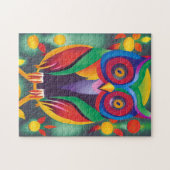 Puzzle Chouette holographique couleur mignonne (Horizontal)