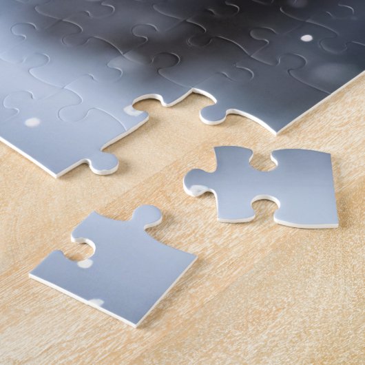 Puzzle Chouette Neige Sur Branche Arbre (Côté)