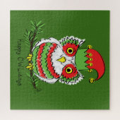 Puzzle Chouette Noël mignonne Enfants amusants (Horizontal)