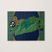 Puzzle Chouette verte celtique (Horizontal)